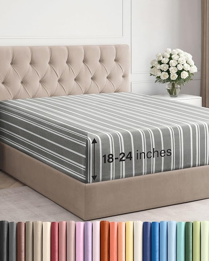 Extra Deep King Fitted Sheet by CGKUnlimited