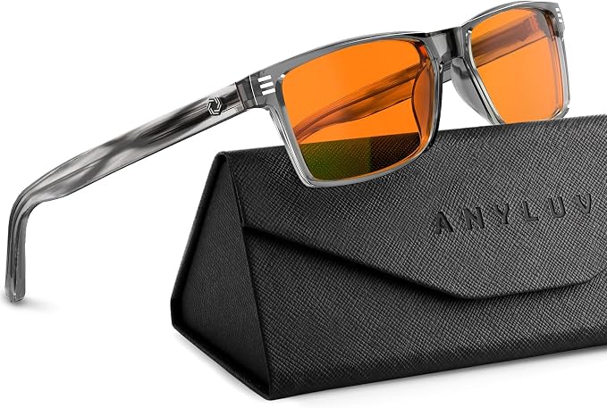 ANYLUV Blue Light Glasses Men Woman, Eye Strain Relief Eye Protection by ANYLUV