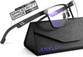 ANYLUV Blue Light Blocking Glasses Men Computer Gaming Glasses Lightweight by ANYLUV