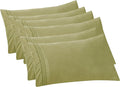 Elegant Comfort 6-PACK Solid Pillowcases 1500 Premium Hotel Quality Microfiber by ELEGANTCOMFORT
