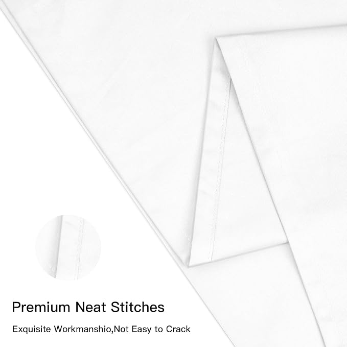 Deep Dream 100% Cotton Pillow Cases Standard Size Set of 2, 600 Thread Count - Image 4