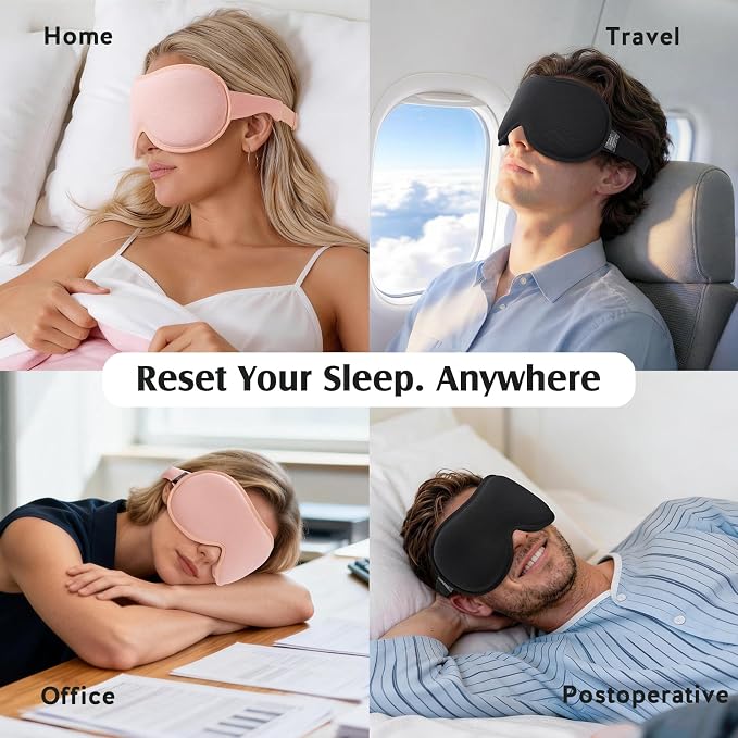 YFONG Sleep Mask for Lash Extensions, Bamboo Viscose & 100% Blackout Eye Mask - Image 8
