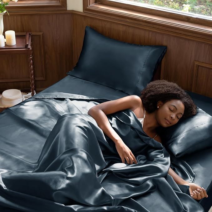 CozyLux Satin Sheets Full Size Sheets - Image 2