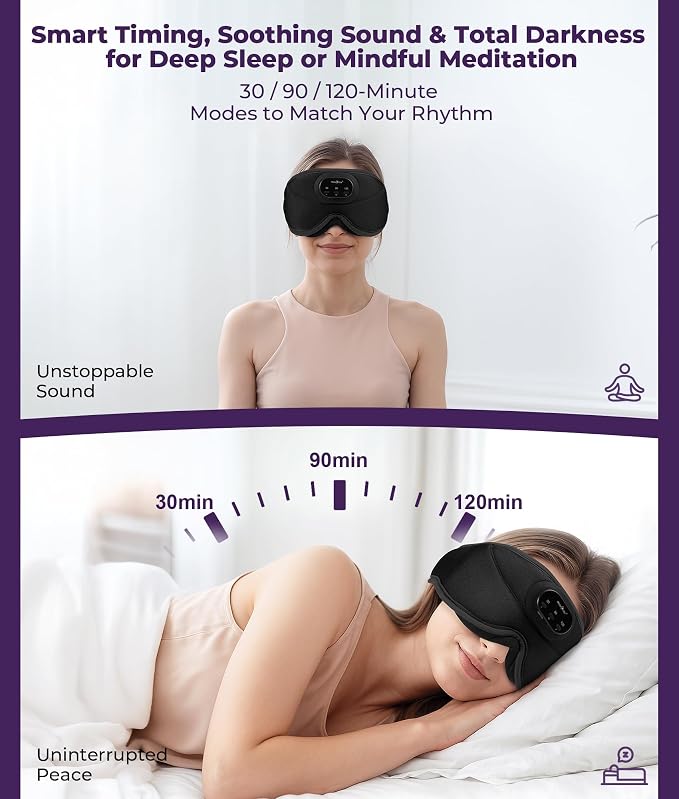 MUSICOZY 3D Bluetooth Sleep Mask - Image 2