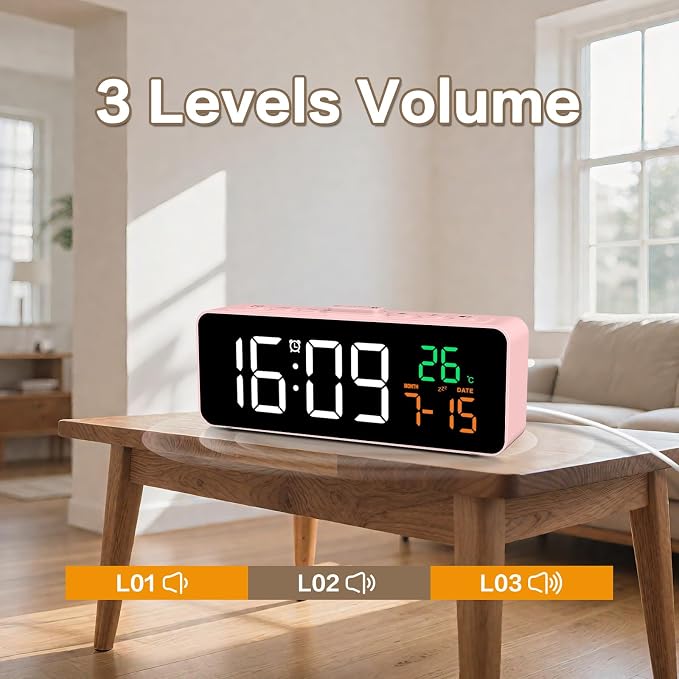 Netzu 3-in-1 Digital Clocks for Living Room - Image 7