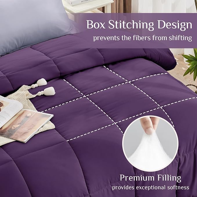 JOLLYVOGUE Queen Comforter Set, Ultra-Soft Bed in a Bag Queen Size 7 Pieces - Image 3