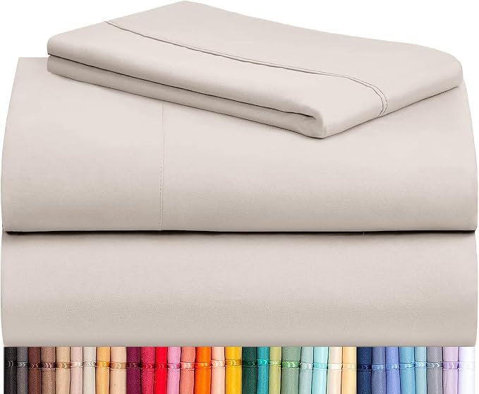 LuxClub 3 PC Twin XL Sheet Set, Deep Pockets Wrinkle Free Cooling Bed Sheets by LuxClub