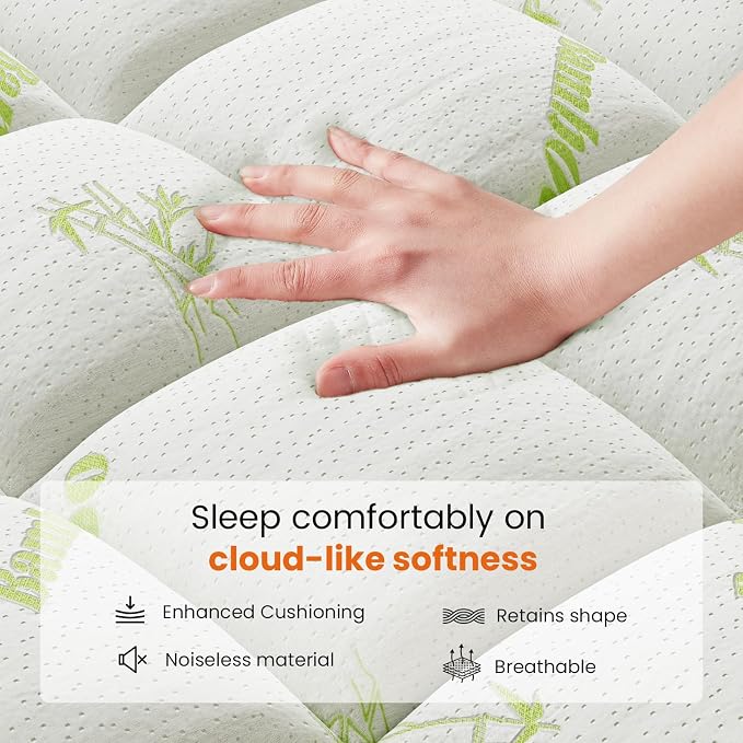 DUMOS Queen Size Ultra Soft Mattress Topper, Viscose Derived from Bamboo - Image 3