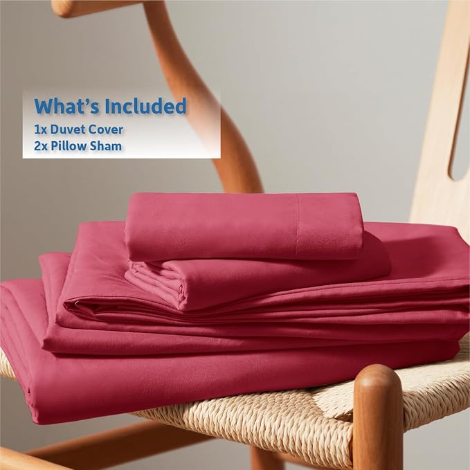 Nestl Burgundy Red Duvet Cover Full Size - Image 9