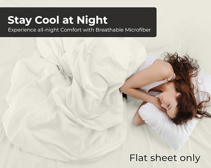 Royale Linens Twin Flat Sheet - Image 3