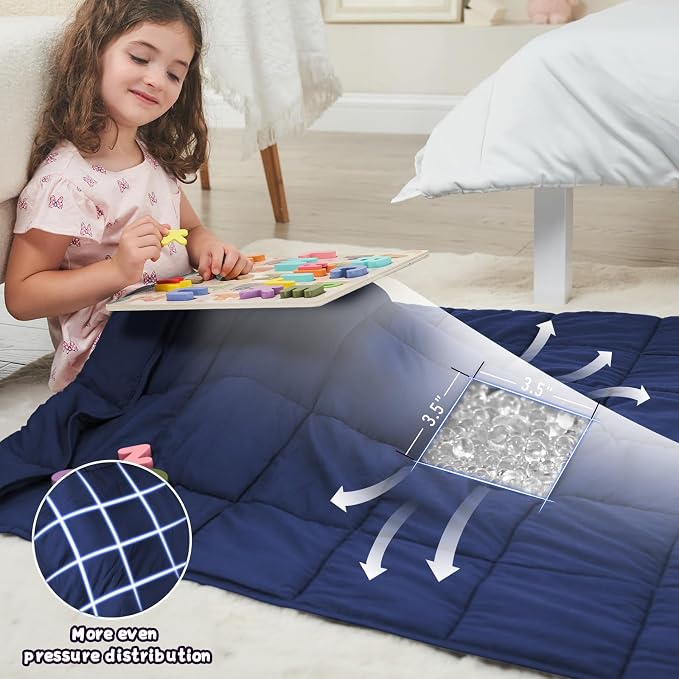 Weighted Blanket Kids 5lbs, Cooling Heavy Throw Blanket - Image 3