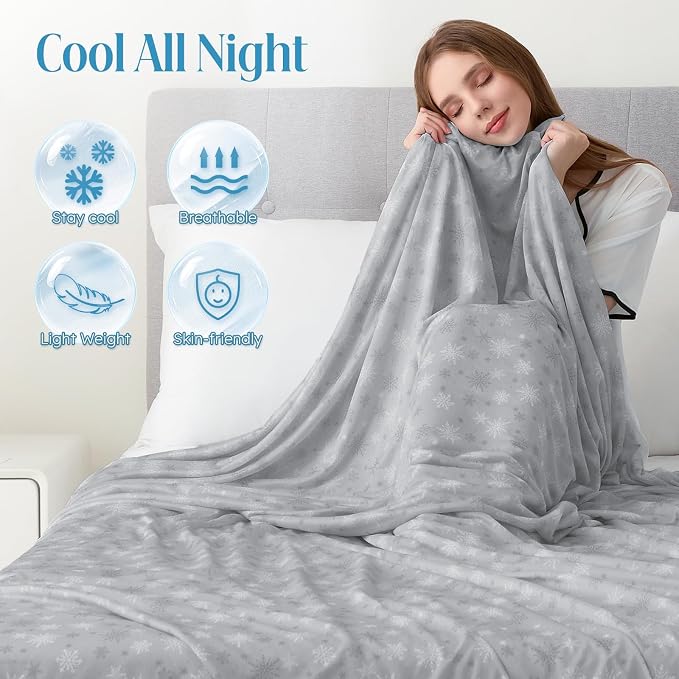 OIGAE Cooling Blanket for Hot Sleepers - Image 3