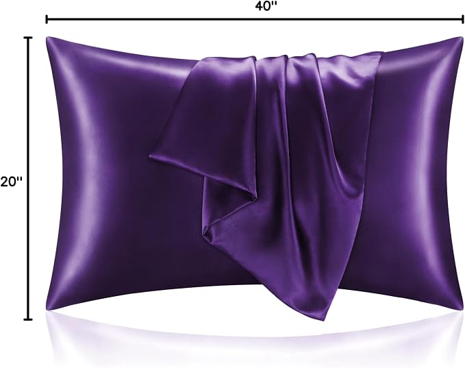 BEDELITE Satin Pillowcase for Hair and Skin, Super Soft and Cooling Similar to - Image 9