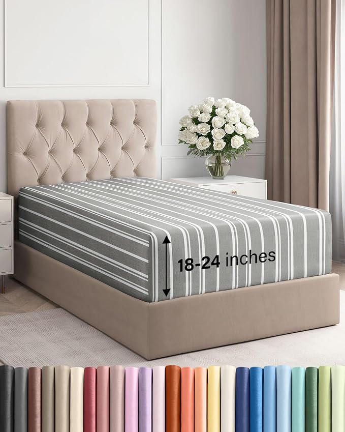 Extra Deep Twin XL Fitted Sheet by CGKUnlimited