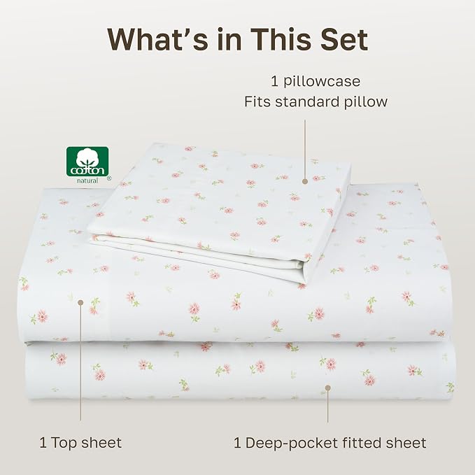 California Design Den Soft 100% Cotton Twin XL Bed Sheets Set, 400 Thread Count - Image 4