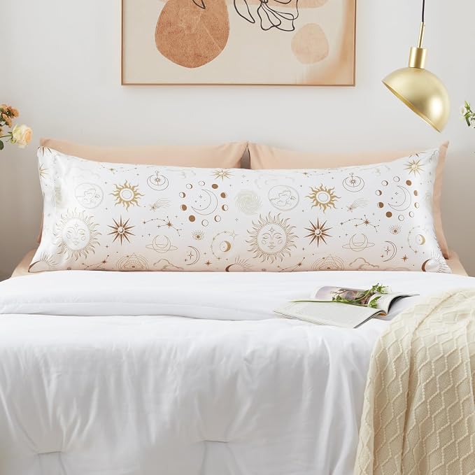EXQ Home Satin Body Pillow Pillowcase Super Soft Silk Pillowcase, Body Pillow - Image 3