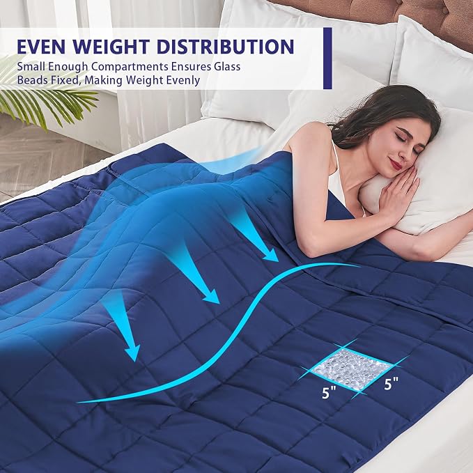 yescool Weighted Blanket for Adults Cooling Heavy Blanket for Sleeping Perfect - Image 7