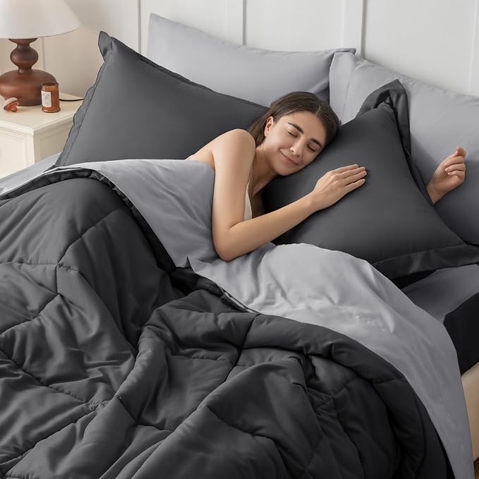 JOLLYVOGUE King Comforter Set, Ultra-Soft Bed in a Bag King Size 7 Pieces - Image 7