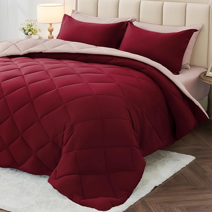 MUXHOMO 5 Pieces Twin XL Comforter Set, Reversible Bed in a Bag Twin XL Size by MUXHOMO