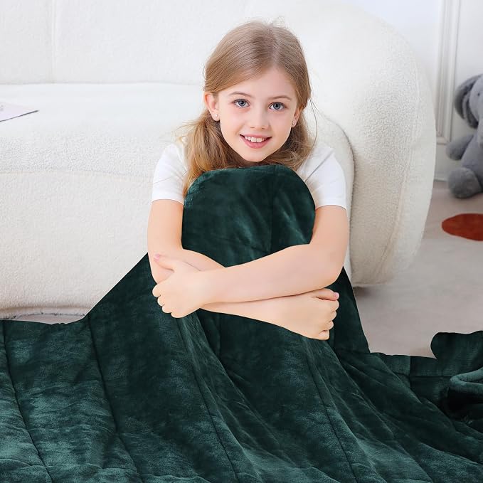 Aemicion Weighted Blanket for Adults Kids Sherpa Fleece Heavy Blanket for - Image 7
