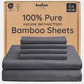 Bambaw 100% Viscose Derived from Bamboo Queen Size Sheet Set by Bambaw