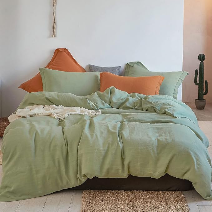 Simple&Opulence 100% Linen Duvet Cover Set 3pcs Basic Style Natural French by SimpleOpulence