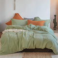 Simple&Opulence 100% Linen Duvet Cover Set 3pcs Basic Style Natural French by SimpleOpulence