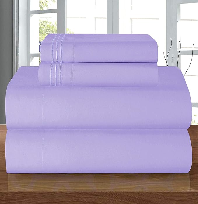 Elegant Comfort Luxury 1500 Premium Hotel Quality Microfiber 4-Piece Sheet Set by ELEGANTCOMFORT