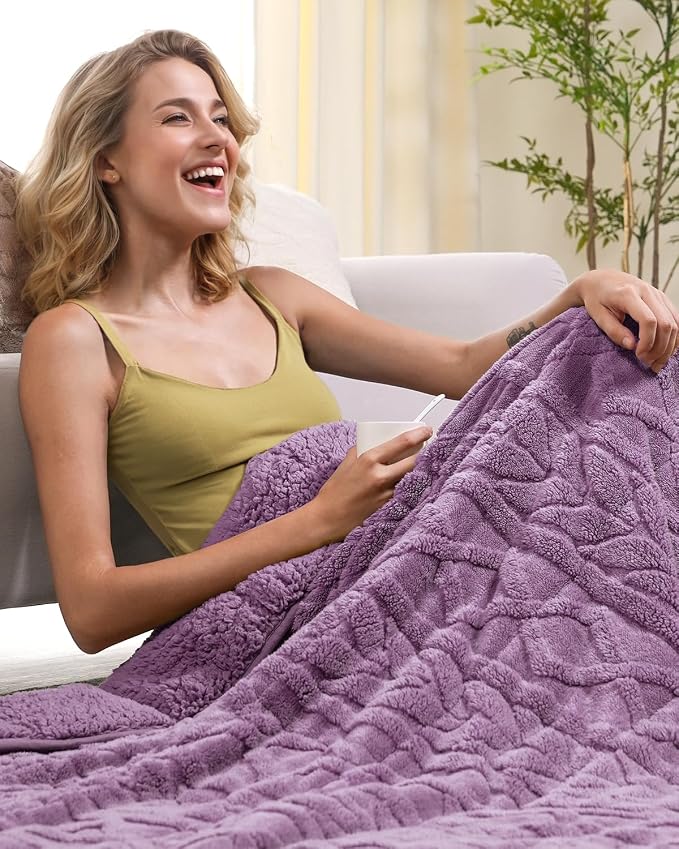 Cottonblue Jacquard Weighted Blanket 20 lbs - Image 5