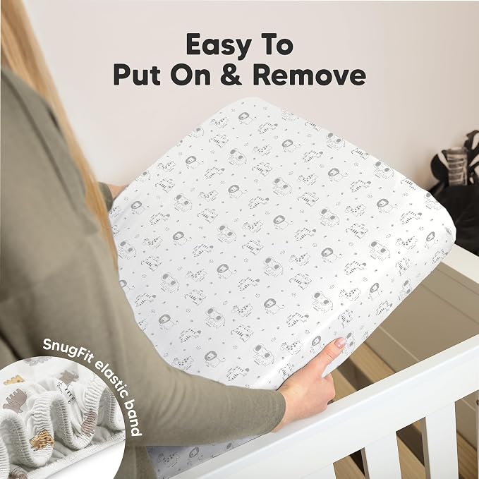 KeaBabies 2-Pack Organic Crib Sheets - Image 6