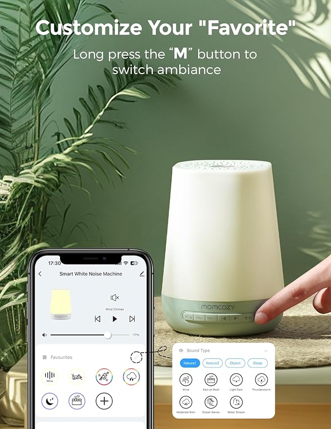 Baby Sound Machine, Momcozy White Noise Machine - Image 3