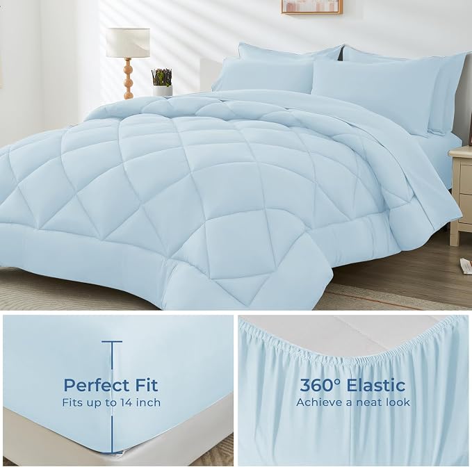 HEVUMYI Queen Comforter Set - Image 4