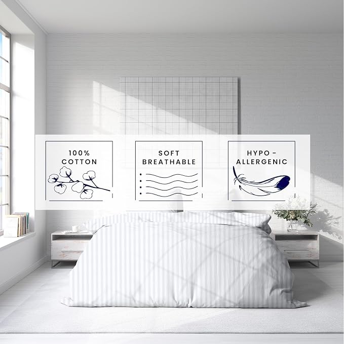 Kotton Culture 1 Pc Twin Size Duvet Cover Only -100% Egyptian Cotton 600 TC - Image 5