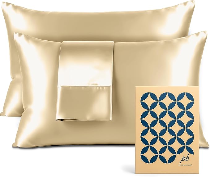 Pure Bedding Satin Pillowcase 2 Pack by PureBedding