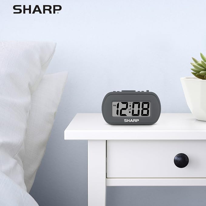 Sharp Digital Alarm Clock – Tactile Plastic Case - Image 7