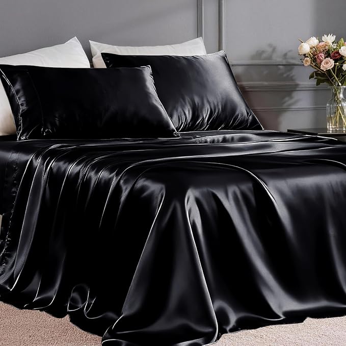 FreshCulture Satin Sheets Full Size by FreshCulture