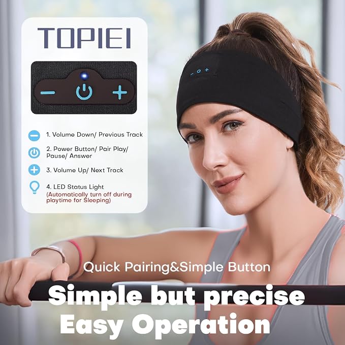 Sleep Headphones Bluetooth Headband - Image 4