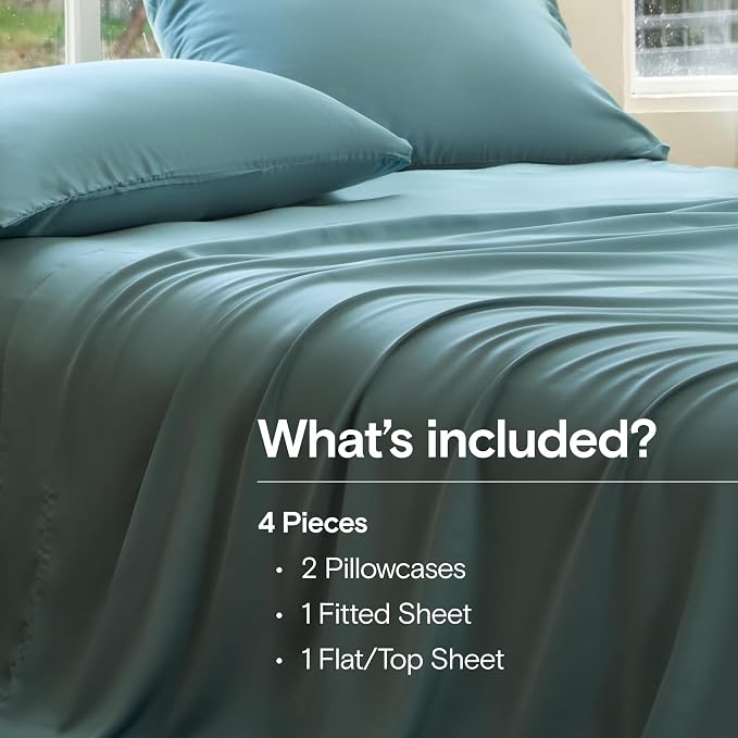 DOZ Sheet Set, 100% Viscose derived from Bamboo, Organically Grown, Buttery Soft - Image 2