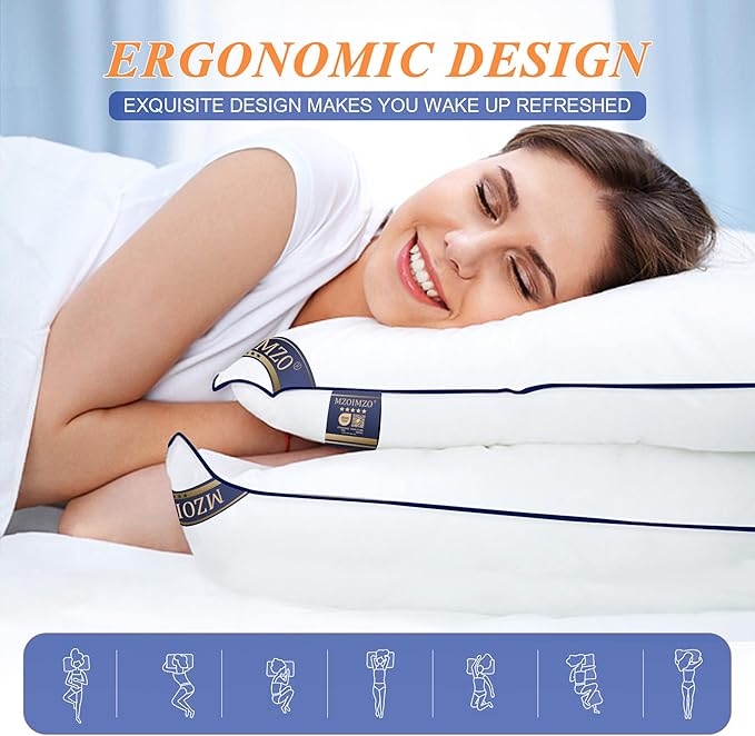 MZOIMZO Supportive Firm Bed Pillows - Image 4