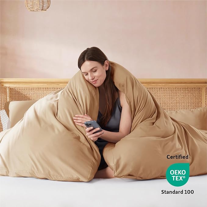Nestl Mocha Brown Duvet Cover King Size - Image 3
