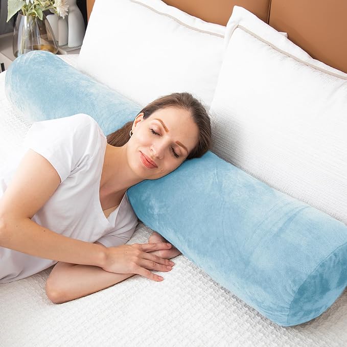 1 MIDDLE ONE Bolster Pillow for Bed, Long Round Body Pillow for Adults - Image 6