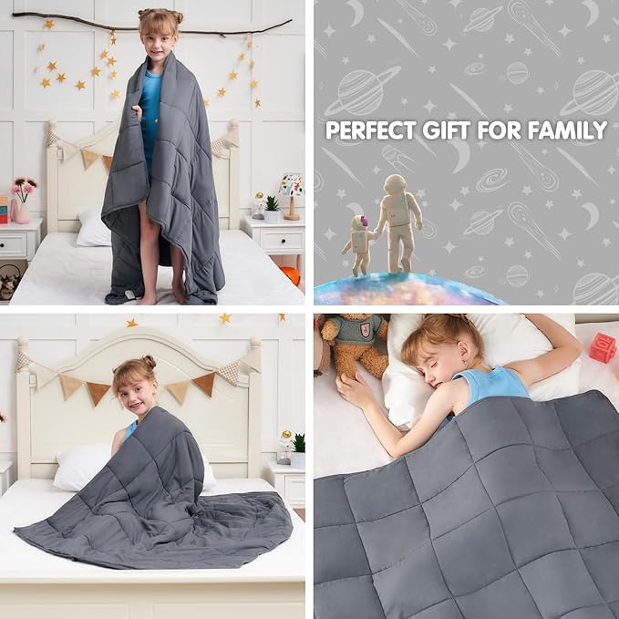 Weighted Blanket Kids 3lbs, Cooling Heavy Throw Blanket - Image 8