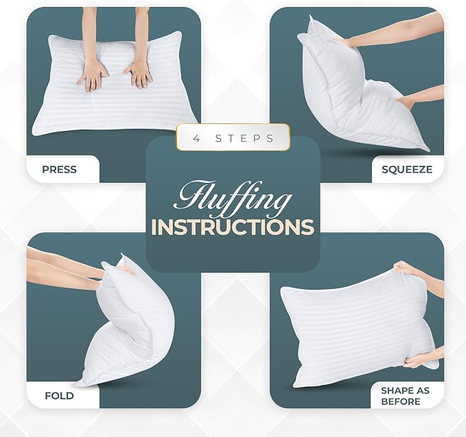 Utopia Bedding Bed Pillows King Size Set of 4, Down Alternative Pillows - Image 7