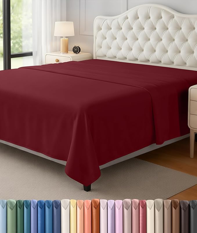 Utopia Bedding Flat Sheet by UTOPIABEDDING