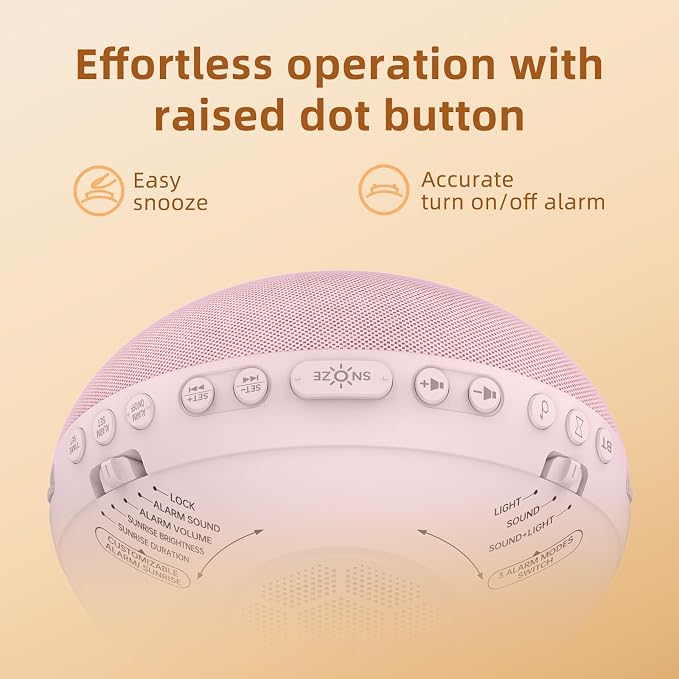 Odokee Sunrise Alarm Clock White Noise Machine: Natural Wake Up Light - Image 7