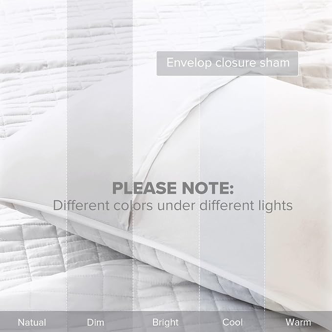 Comfort Spaces Kienna Quilt Set- Double Sided Stitching Design Summer Blanket - Image 6