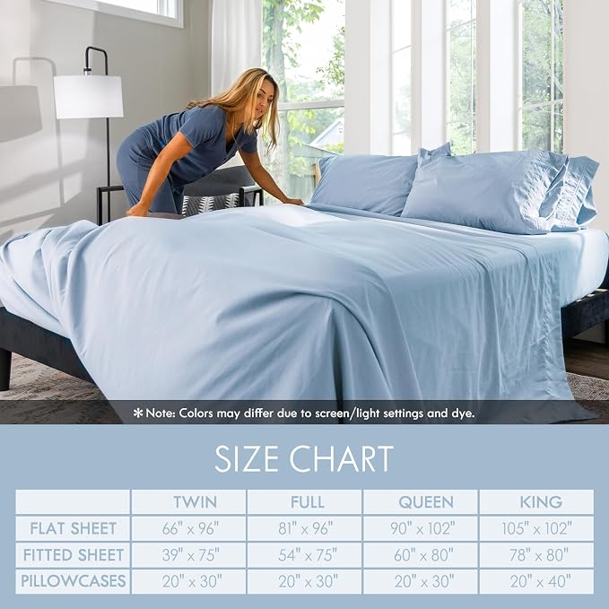 ClevaHome Queen Size Sheet Set - Image 5