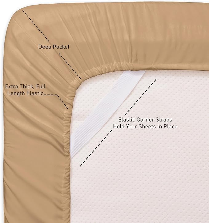 Twin XL Sheets - Breathable Luxury Sheets - 1800 Supreme Collection Extra Soft - Image 5