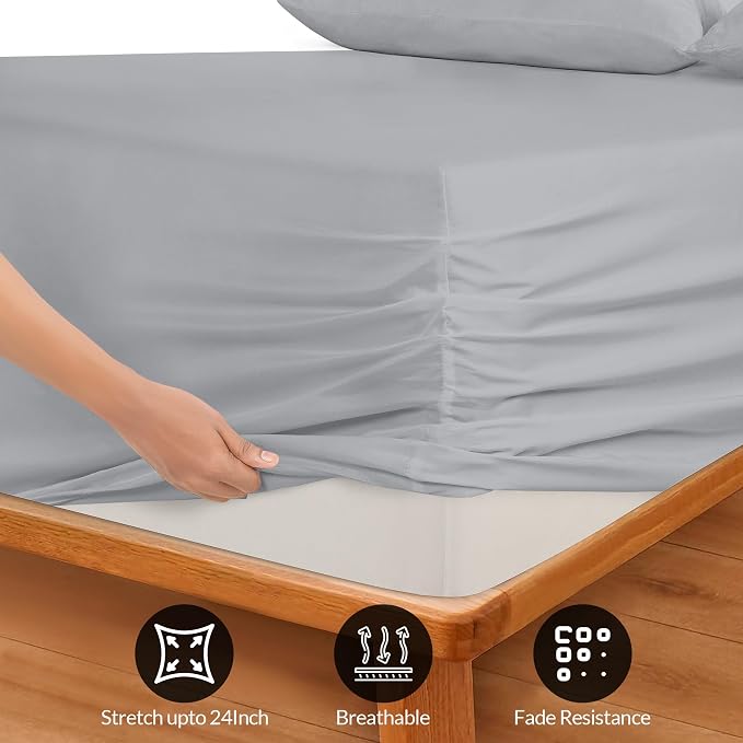 Royale Linens Extra Deep Pocket Queen Fitted Sheet - Image 3