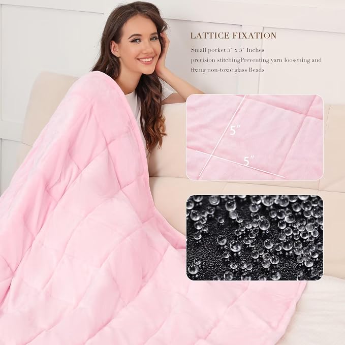 Alomidds Sherpa Fleece Weighted Blanket - Image 3